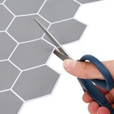  Heksagonska pločica 10 pcs Siva 30 x 30 cm Poliuretan i PET | shoptok.hr