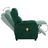  Masažna Stolica Tamnozelena Tkanina | shoptok.hr