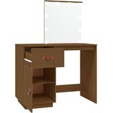  Toaletni stolić s LED svjetlom boja meda 95x50x133,5cm borovina | shoptok.hr