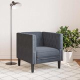 SOFA Tamno siva 74,5 x 71 x 70,5 cm Baršun | shoptok.hr