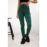 Kesi Sweatpants with waist tie dark green | shoptok.hr