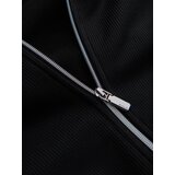 Ombre Men's jacket with high collar and fleece lining - black | shoptok.hr