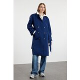 Trendyol dark navy blue oversize belted trench coat | ePonuda.com