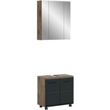 MID.YOU KOPALNICA črna, temni hrast | Shoptok.si