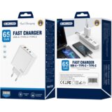 Jellico EU20 STENSKI POLNILEC ZA APPLE IPHONE IN IPAD Z MOČJO 65 W 2X USB-C 1X USB, (5000337747) | Shoptok.si