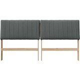 vidaXL Tapecirano vzglavje Temno siva 200 cm Masivno borovo les | Shoptok.si