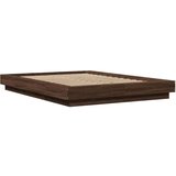  Posteljni okvir rjav hrast 120x200 cm inženirski les | Shoptok.si