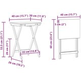  Kuhinjski stol Prirodna 40 x 30 x 53 5 cm Bambus | shoptok.hr