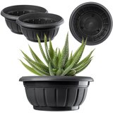 KADAX Cvetlični lonec Pokrov za cvetlični lonec 38 cm Pokopali&amp;scaron;ka skleda Plastika Antracit, (5000353329) Slike