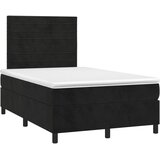 Box spring krevet s madracem crni 120 x 200 cm baršunasti | shoptok.hr