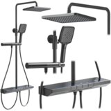 Rea Komplet za prhanje s termostatom Pedro Titanium | Shoptok.si
