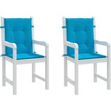  Jastuci za vrtne stolice 2 kom plavi 100 x 50 x 3 cm od tkanine | shoptok.hr