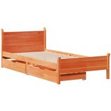  Okvir kreveta bez madraca voštano smeđi 100x200 cm od borovine | shoptok.hr