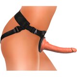 King Cock Elite Comfy - dildo na kopču s pojasom (tamno prirodno) | shoptok.hr