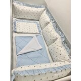 Zoreti_Kids Ogradica i posteljina za krevetac plava | ePonuda.com