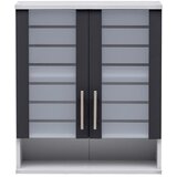 MID.YOU Viseča Omara Niko, Antracit, Srebrna | Shoptok.si