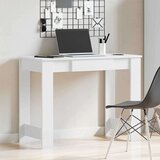 vidaXL Pisalna miza bela 100x45x75 cm iverna plošča | Shoptok.si