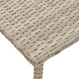  Vrtni stolić za kavu pravokutni svijetlo sivi 60x40x37 cm | shoptok.hr