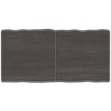 vidaXL Mizna plošča temno siva 120x60x6 cm obdelana trdna hrastovina, (20979347) Cene