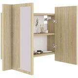  Kupaonski ormarić s ogalom boja hrasta 60x12x45 akrilni | shoptok.hr