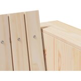  Vrtni kauč Prirodna 185,5 x 60 x 62 cm Čvrsto borovo drvo | shoptok.hr