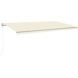  Avtomatska tenda LED + senzor 600x300 cm krem - - krema - 48.92 - 600 x 300 cm - | Shoptok.si