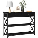  Konferenčna miza Črna Oreh 100x28x75 cm Inženirski les in Jeklo, (22008765) | Shoptok.si