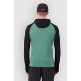 Mons Royale Temple Merino Long Sleeve Hood Funkcijska srajca deep jade / black | Shoptok.si
