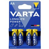  Varta Longlife Power LR6 1.5V alkalna baterija pakovanje 4 kom Cene
