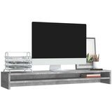 vidaXL Stalak za monitor siva boja betona 100 x 24 x 13 cm od iverice | shoptok.hr
