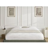 Bobochic Paris Temno zelena oblazinjena zakonska postelja s prostorom za shranjevanje/brez vzglavja z letvenim dnom 160x200 cm Inera – | Shoptok.si