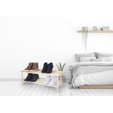 Alpina leseni stojalo za čevlje s 2 policama 74 × 26 × 30 cm | Shoptok.si