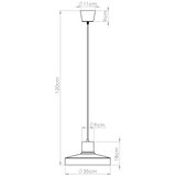 Nice Lamps crna viseća svjetiljka ø 35 cm vito – | shoptok.hr