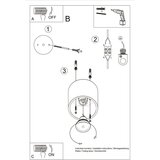  Stropna svetilka ORBIS 1 siva, (21347601) | Shoptok.si