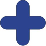  Talne oznake iz PVC-ja, oblika križa, DE 10 kosov, modra | Shoptok.si