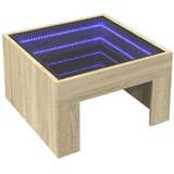  Stolić s beskonačnim LED svjetlima boja hrasta 50x50x30 cm | Eponuda.ba