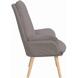  Fotelja Sivo-smeđa 69 x 74 x 93 cm Tkanina i šperploča | shoptok.hr