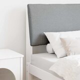 vidaXL Tapecirani uzglavlje Svijetlo siva 80 cm Čvrsto borovo drvo Cijene