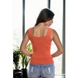 Dewberry 60108 Womens Sleeveless Blouse - Strappy Tank Top-CINNAMON | shoptok.hr