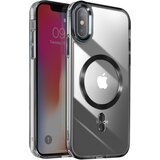 AVIZAR Ohišje MagSafe za iPhone XS in X Nazaj kristalna barva, Črna, (5000012613) | Shoptok.si