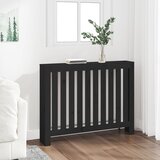  Pokrov za radijator crni 108,5x19x84 cm od masivne borovine | shoptok.hr