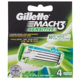 Gillette Mach3 Sensitive nadomestne britvice 4 kos za moške | Shoptok.si