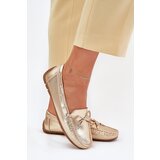 Boto Women's eco leather loafers gold Si Passione | shoptok.hr