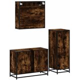  3-dijelni set kupaonskog namještaja boja hrasta drveni | shoptok.hr