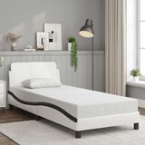  Okvir za krevet Dover bijelo-crni 90x190 cm umjetna koža | shoptok.hr