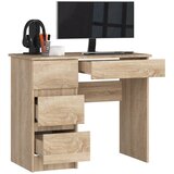 AKORD A-7 Računalniška Miza, Leva Izvedba, Hrast Sonoma, (5000332949) | Shoptok.si