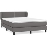 s oprugama i madracem sivi 140x190 cm od umjetne kože | shoptok.hr