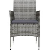  5-dijelni vrtni blagovaonski set s jastucima sivo-crni | shoptok.hr