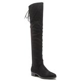 Geox Kožne čizme Felicity za žene, boja: crna, ravna potpetica | shoptok.hr