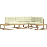  Set vanjskih sofa Bijela 277,5 x 198,5 x 73 cm Poliester | Eponuda.com